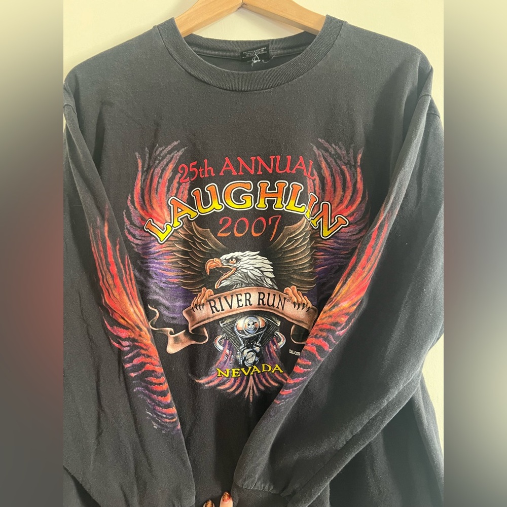 Vintage Biker Long Sleeve Shirt
